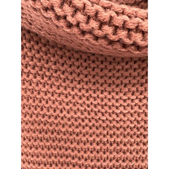 Miracle USA Pumpkin Color Roomy Sweater Cowl Neck Cozy Fall Knit Comfy Classic - Picture 4 of 8